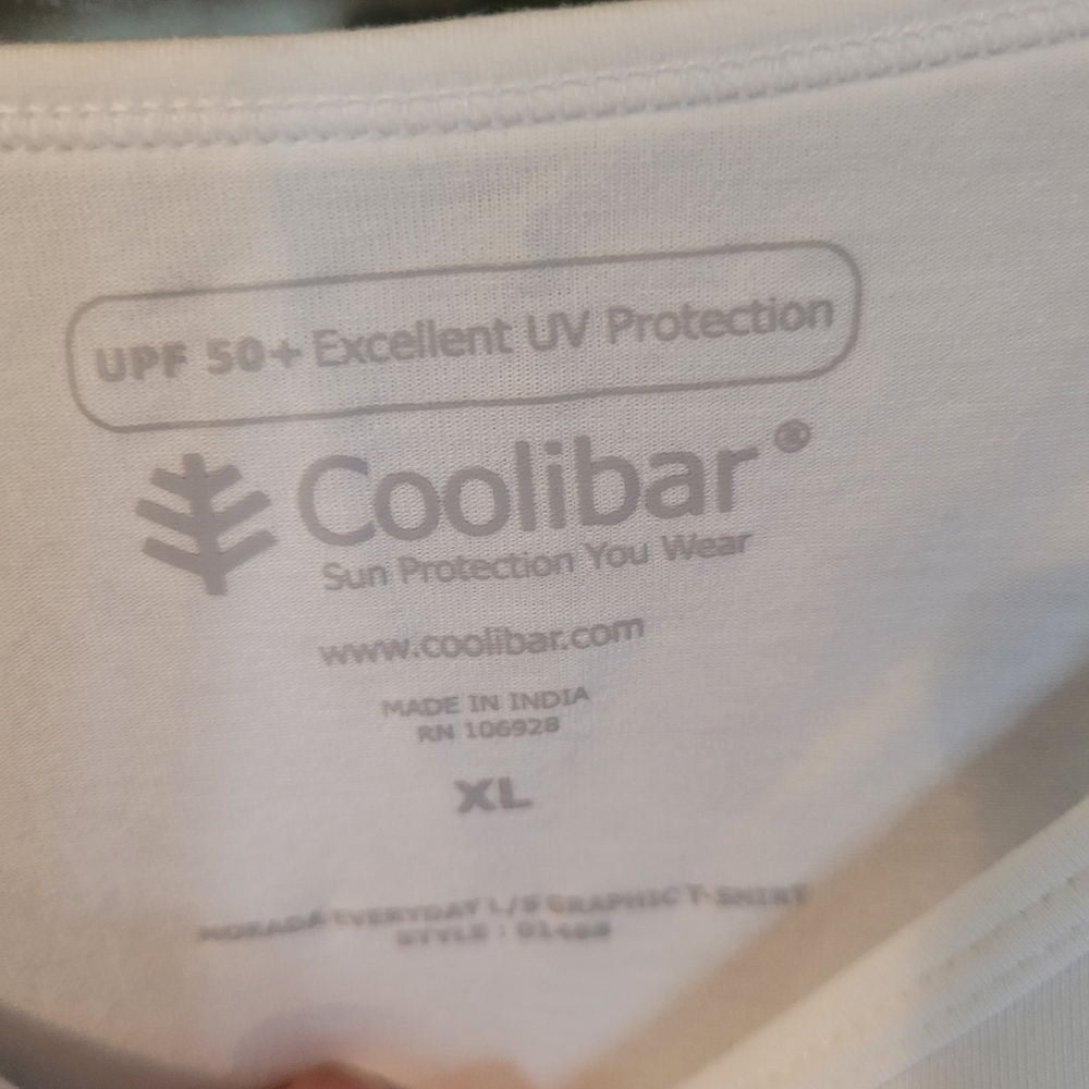Coolibar Morada long sleeved UPF 50+ tee shirt - XL.      G10 - Picture 3 of 6